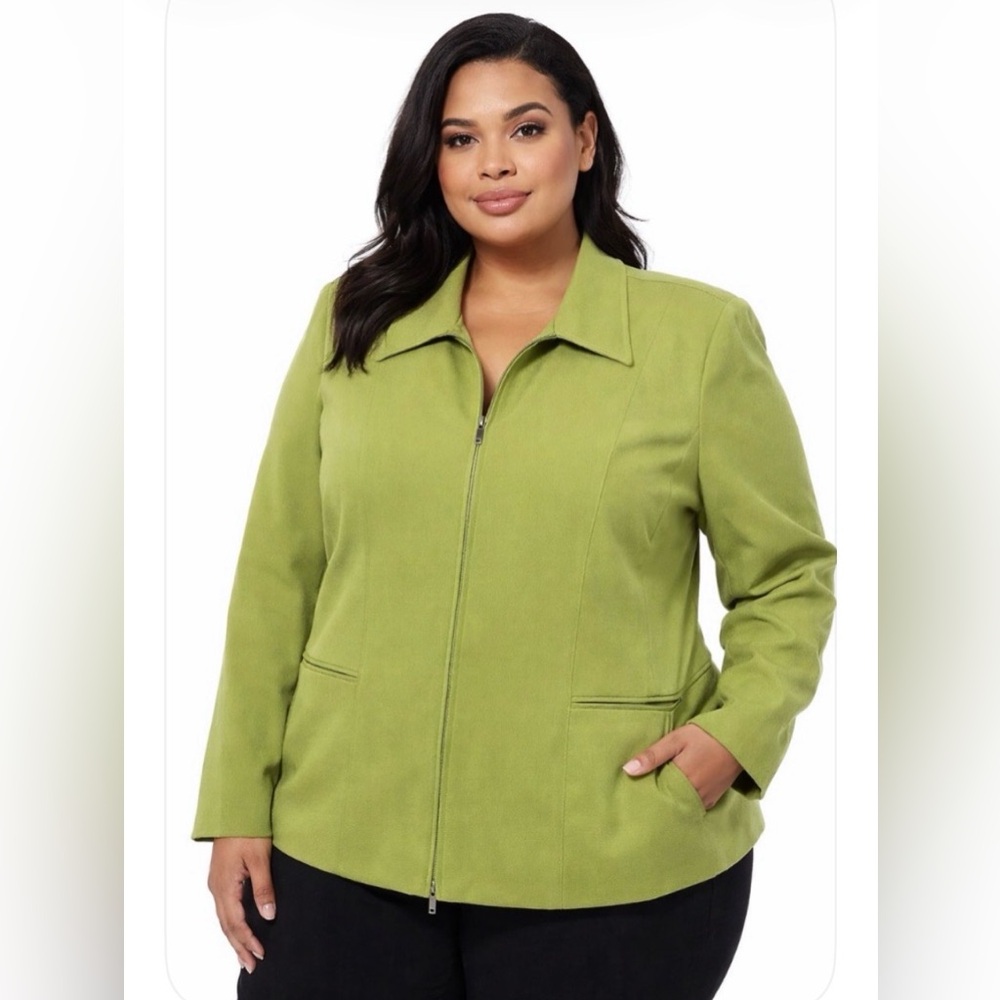 Jones New York Women's Lime Utility Jacket - Picture 2 of 7